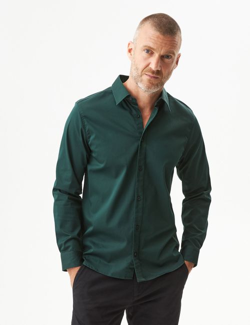 Camisa Slim Fit Para Hombre