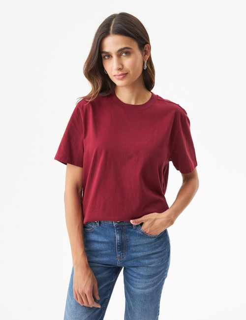 Camiseta Oversized Para Mujer