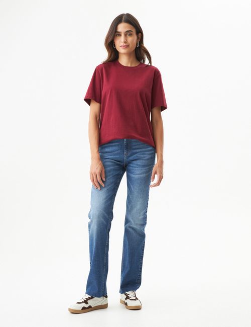 Camiseta Oversized Para Mujer