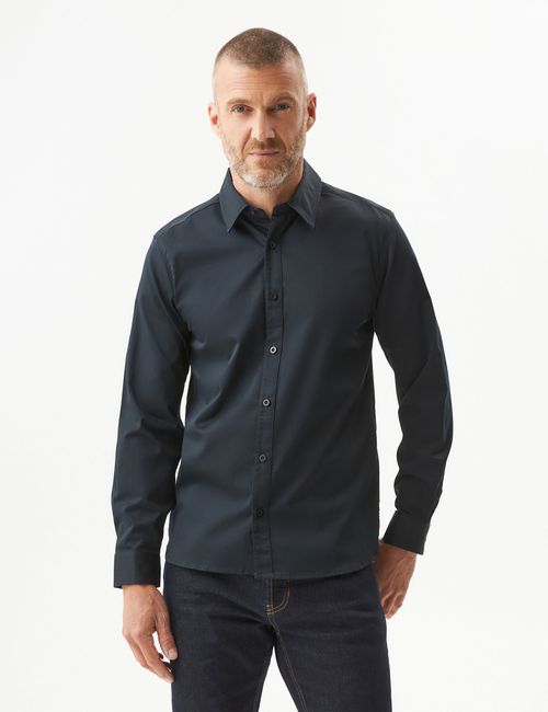 Camisa Slim Fit Para Hombre