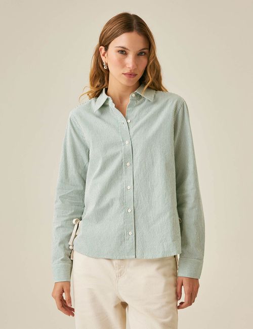 Camisa De Rayas Para Mujer