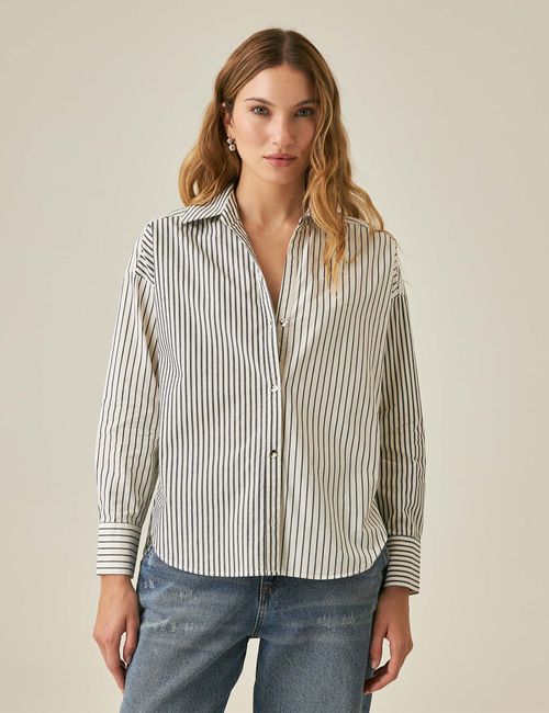 Camisa De Rayas Para Mujer