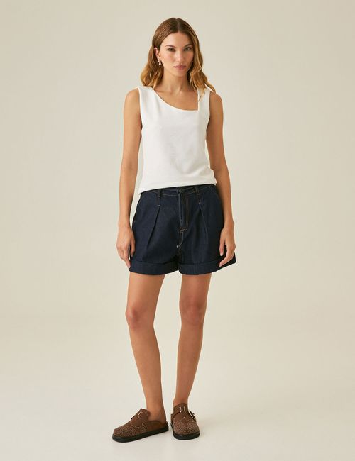 Camiseta Top Texturizado Para Mujer