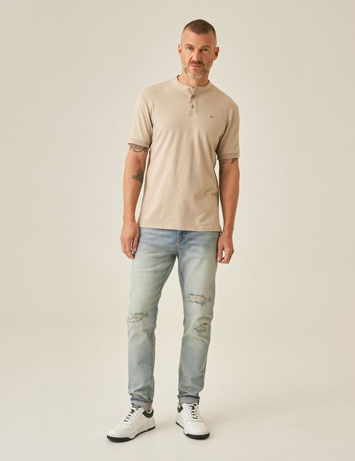 Camiseta Polo Cuello Neru Para Hombre
