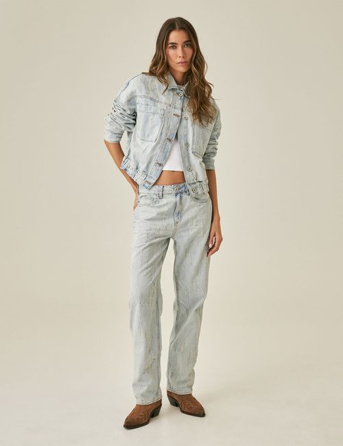 Jean Straight Fit Para Mujer