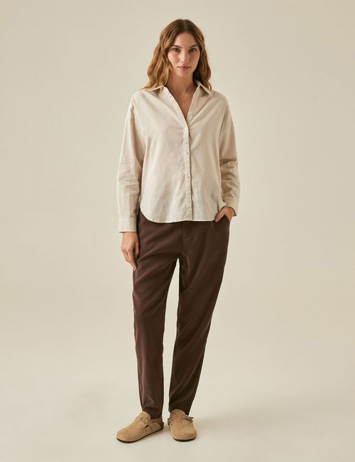 Camisa Silueta Recta Para Mujer
