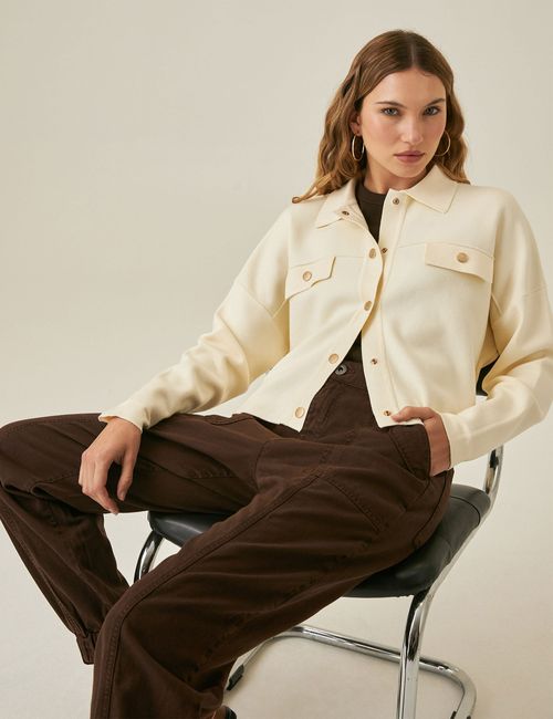 Chaqueta Tejido Para Mujer
