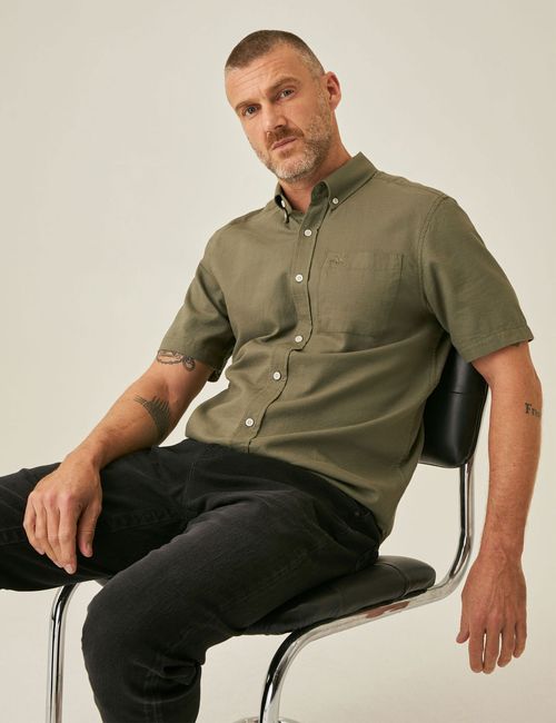 Camisa Manga Corta Para Hombre