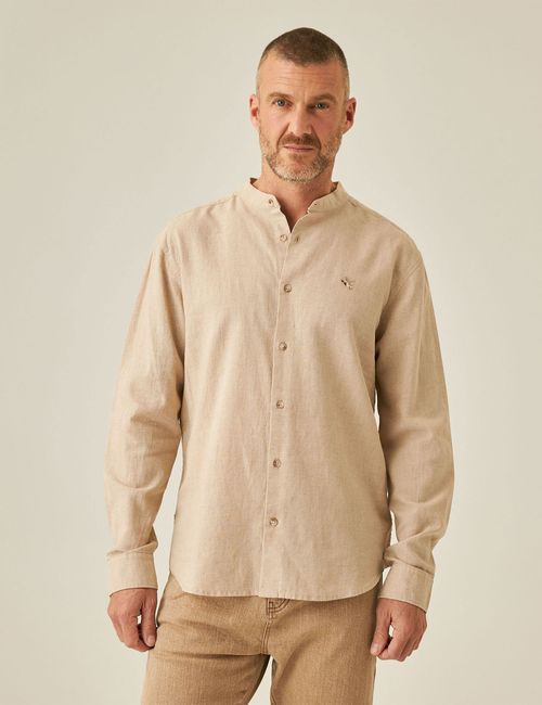 Camisa Cuello Neru Para Hombre