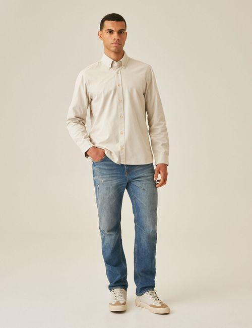 Jean Straight Fit Para Hombre