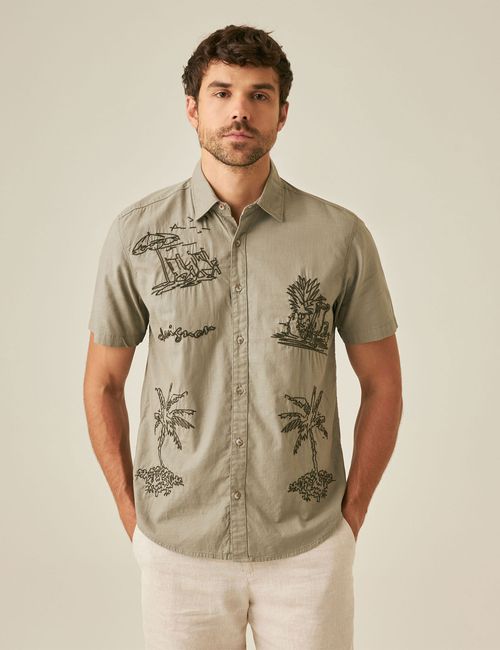 Camisa Manga Corta Para Hombre