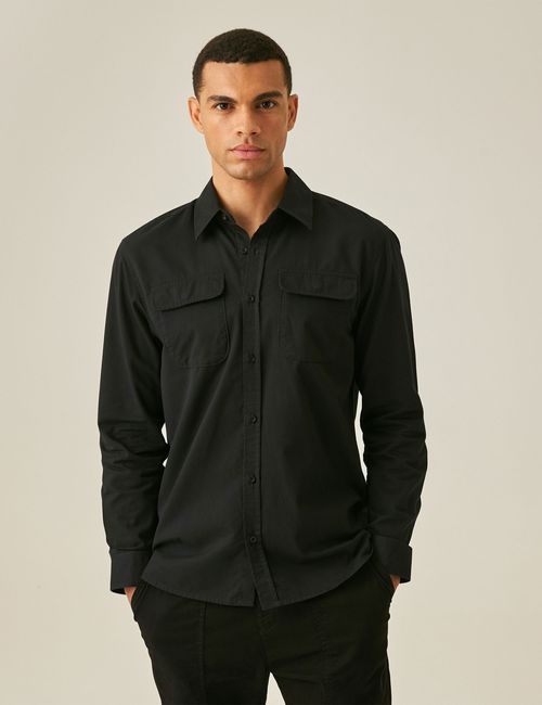 Camisa Manga Larga Para Hombre