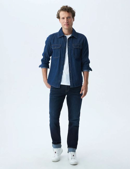 Camisa Denim Para Hombre