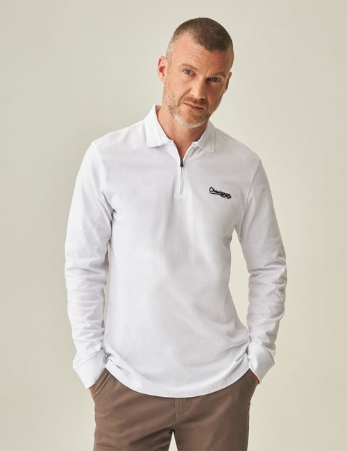 Camiseta Polo Manga Larga Para Hombre