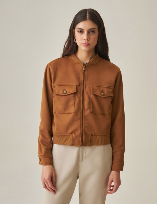 Chaqueta Bomber Para Mujer