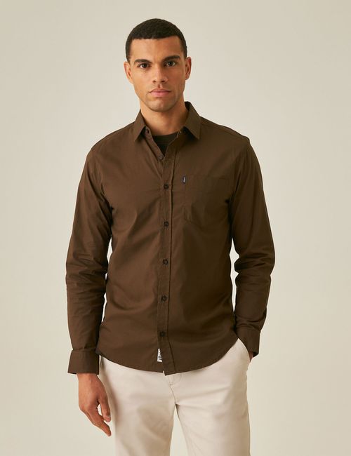 Camisa Manga Larga Para Hombre