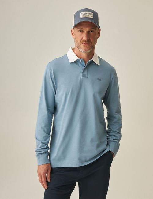 Camiseta Polo Manga Larga Para Hombre