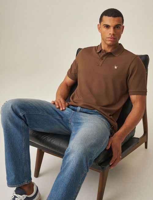 Camiseta Polo Slim Para Hombre