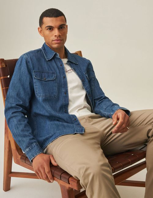 Camisa Manga Larga Para Hombre