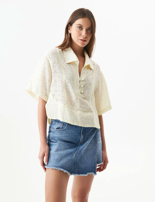 Camisa De Encaje  Para Mujer