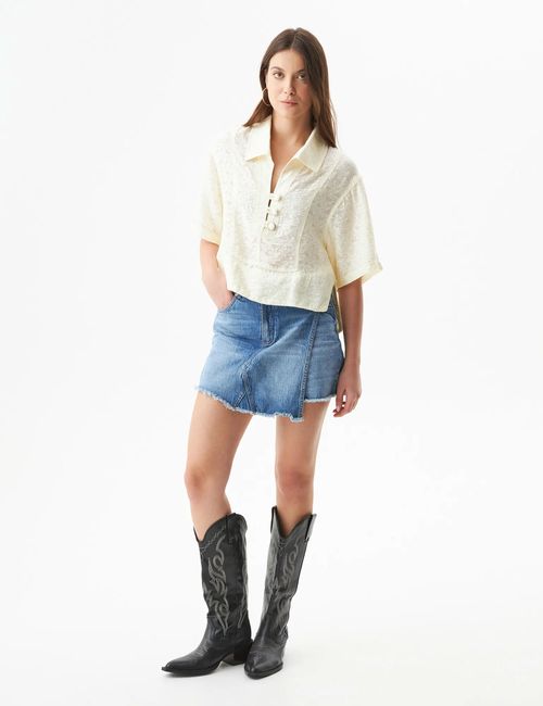 Camisa De Encaje  Para Mujer