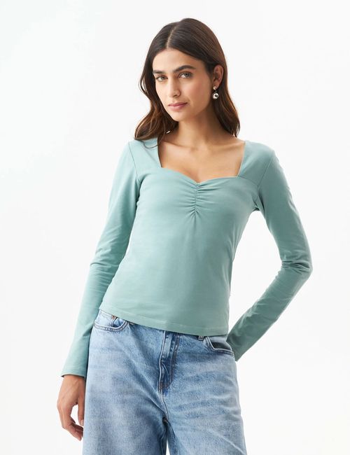 Camiseta Manga Larga Para Mujer