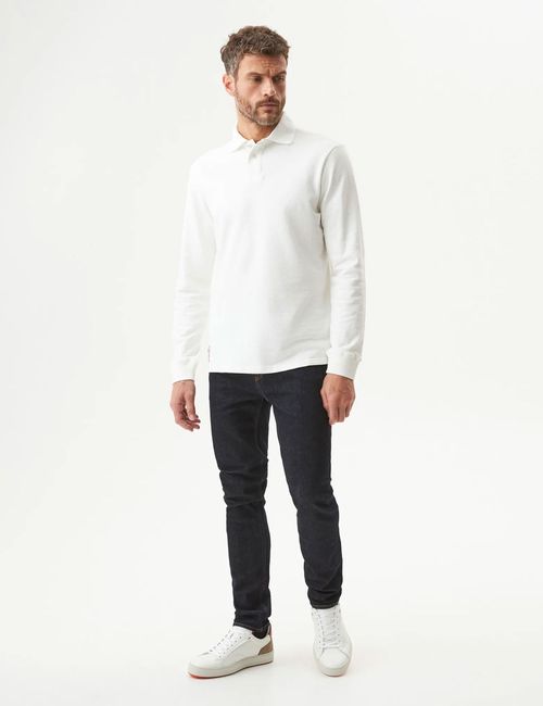 Camiseta Polo Manga Larga Para Hombre