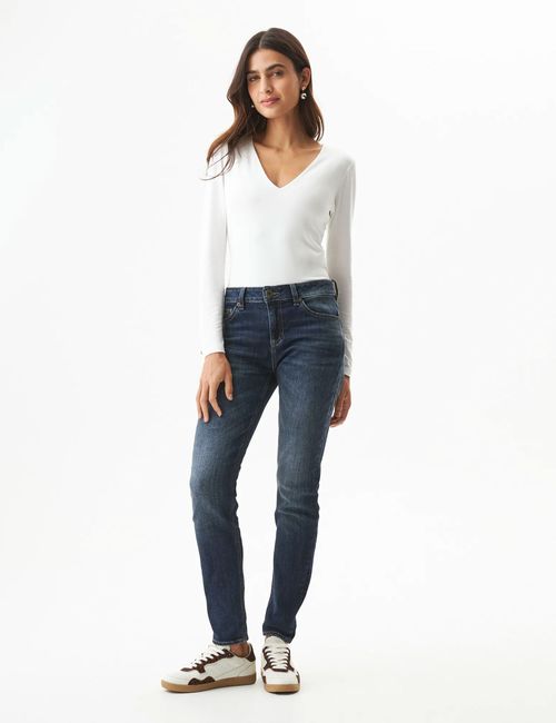 Jean Tiro Bajo Rusty Para Mujer