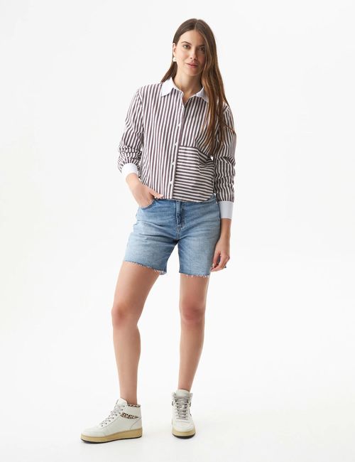 Camisa Cropped Para Mujer