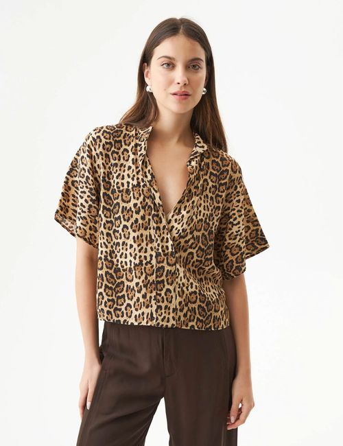 Camisa Silueta Recta Para Mujer