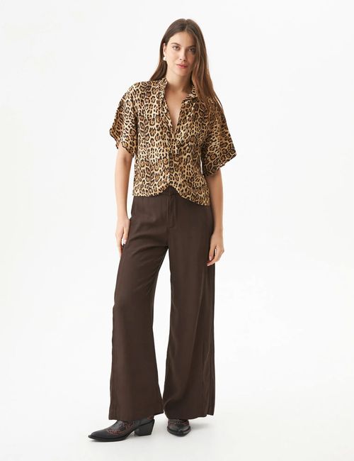 Camisa Silueta Recta Para Mujer