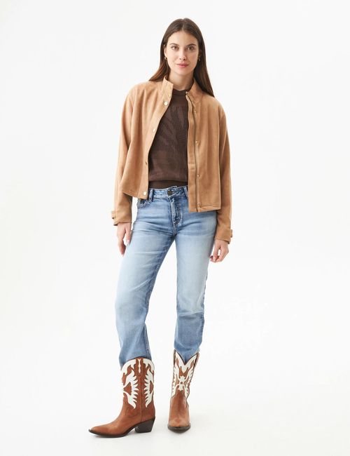 Chaqueta Silueta Recta Para Mujer