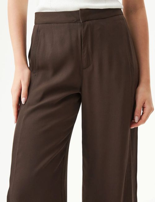 Pantalon Tiro Alto Relaxed Fit Para Mujer
