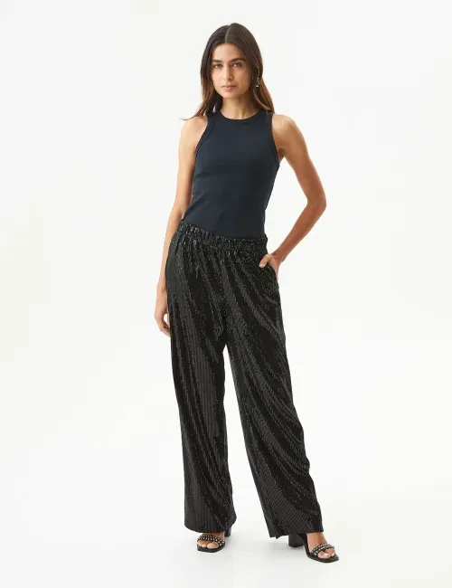 Pantalon De Lentejuelas  Para Mujer