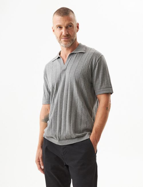 Camiseta Polo Tejida Para Hombre