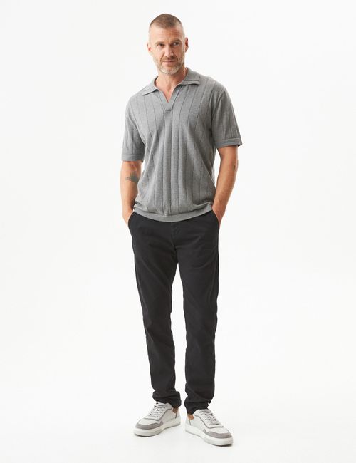 Camiseta Polo Tejida Para Hombre