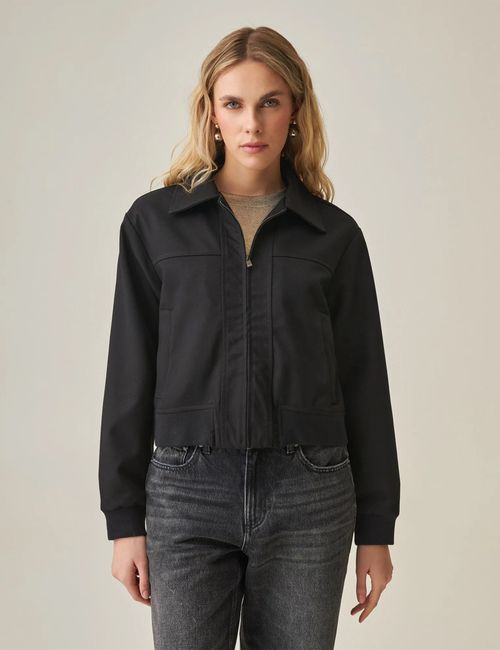 Chaqueta Relaxed Fit Para Mujer