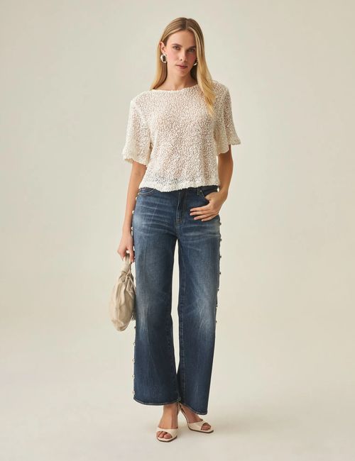 Camisa Relaxed Fit Para Mujer