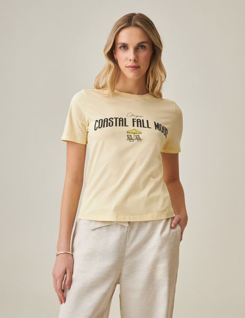 Camiseta Relaxed Fit Para Mujer