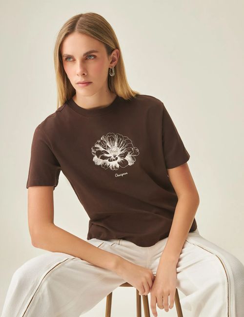 Camiseta Relaxed Fit Para Mujer