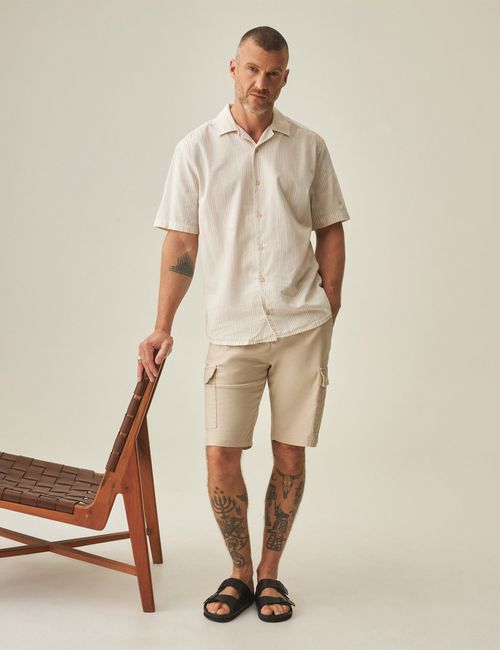 Bermuda Relaxed Fit Para Hombre