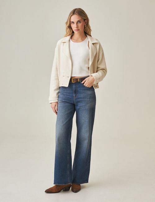 Jean Wide Leg Para Mujer