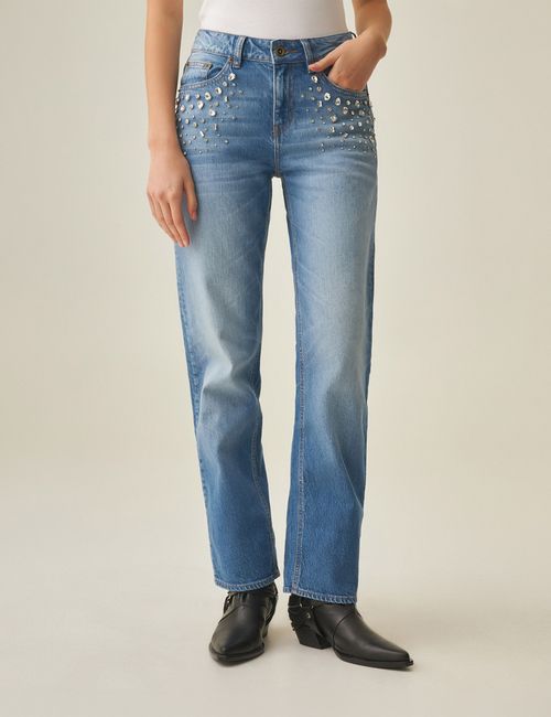 Jean Straight Fit Para Mujer