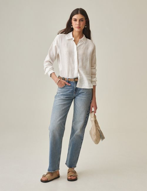 Jean Straight Fit Para Mujer