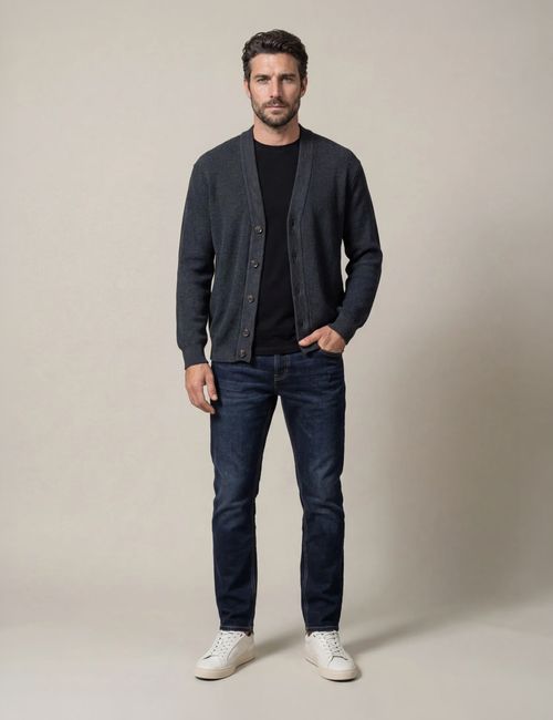 Cardigan Tejido Para Hombre