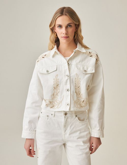 Chaqueta Trucker Denim Para Mujer