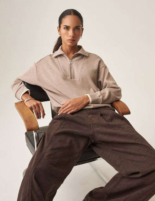 Buzo Classic Fit Para Mujer