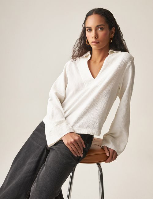 Camisa Manga Larga Para Mujer