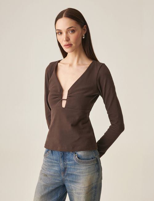 Camiseta Manga Larga Para Mujer