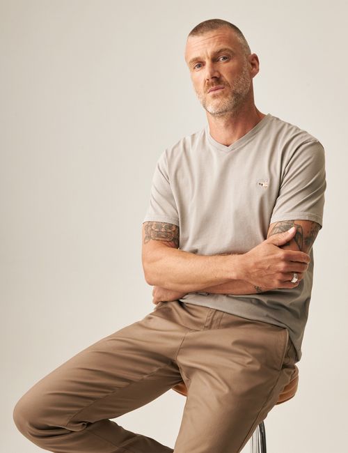 Camiseta Slim Fit Para Hombre